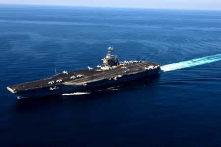 USS John C. Stennis at sea. (8468331926)