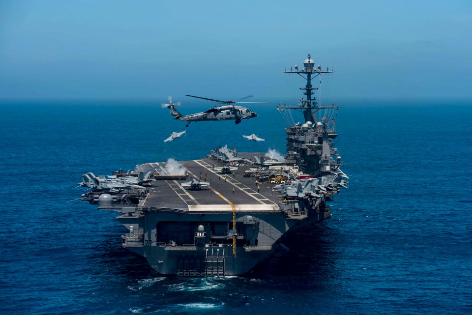 USS John C. Stennis conducts flight operations. (16932318274)