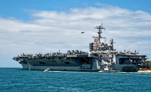 USS John C. Stennis departs Pearl Harbor. (8684248820)