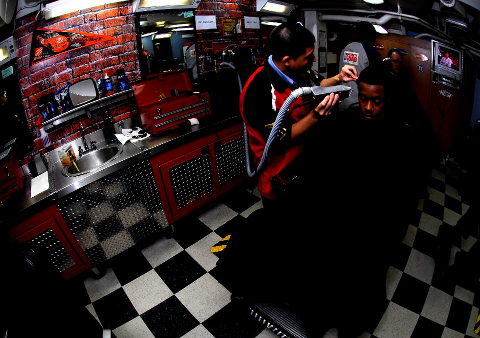 USS John C. Stennis barbershop