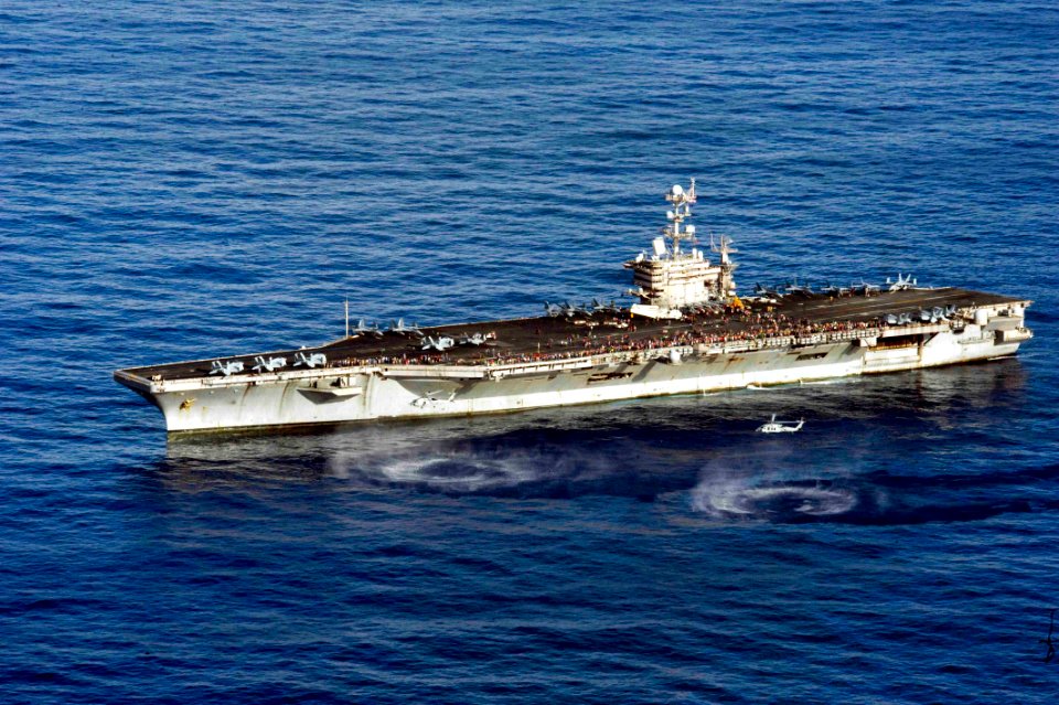 USS John C. Stennis conducts an air power demonstration. (8684251904)
