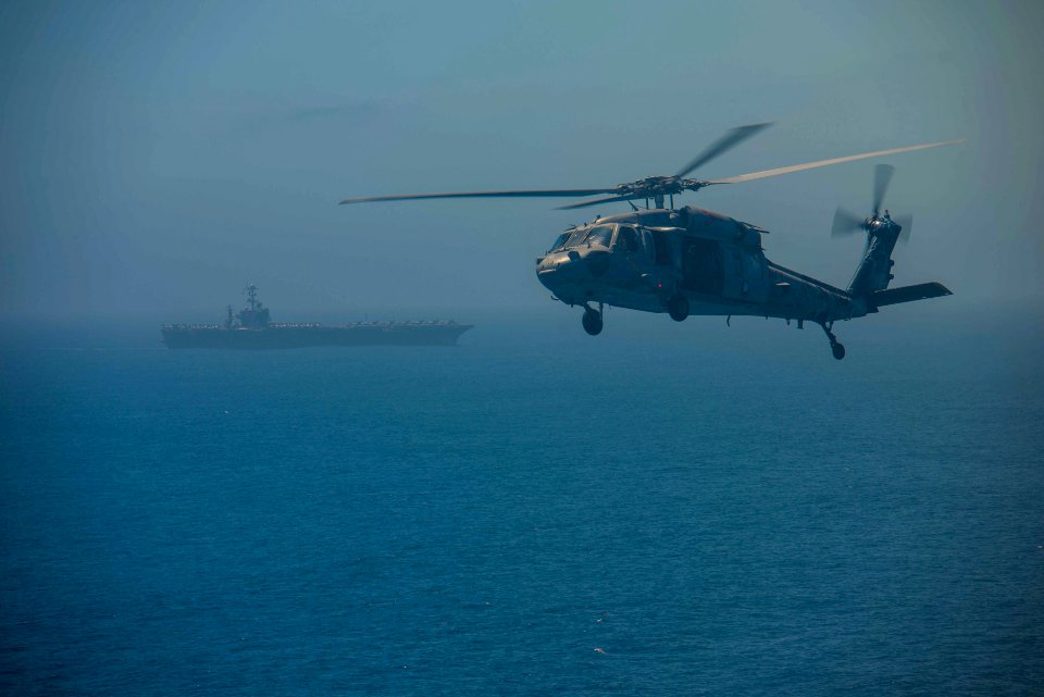 USS John C. Stennis conducts flight operations. (17552595042)