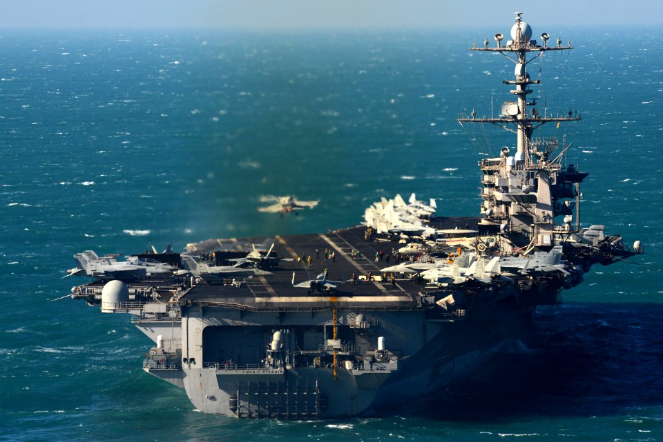 USS John C. Stennis conducts flight operations. (8405575263)