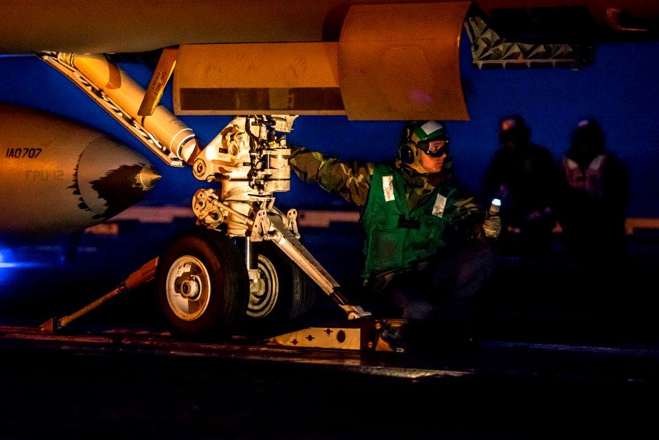 USS John C. Stennis conducts flight operations. (18929859666)