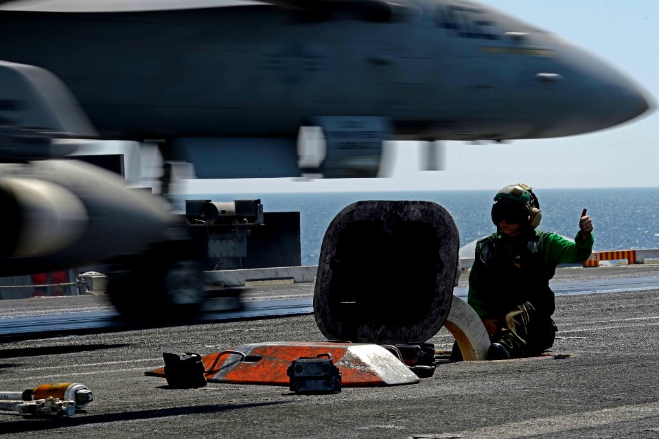 USS John C. Stennis conducts flight operations. (8536344529)