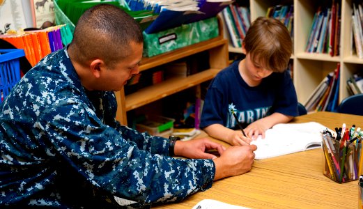 USS John C. Stennis sailors perform community service at school 120607-N-OY799-015
