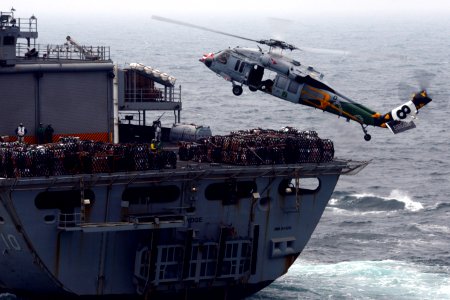 USS John C. Stennis resupplies. (8427347880)