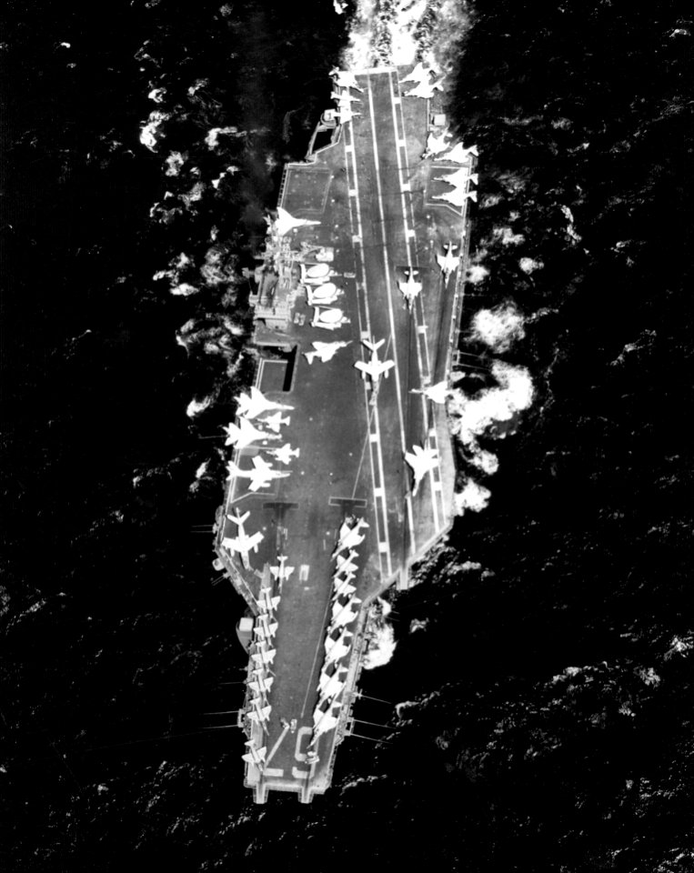 USS John F. Kennedy (CVA-67) in the Mediterranean Sea 1969