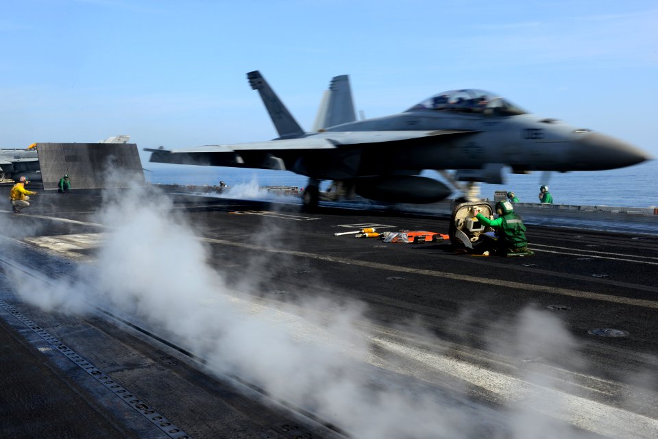USS John C. Stennis conducts flight operations. (8531842792)