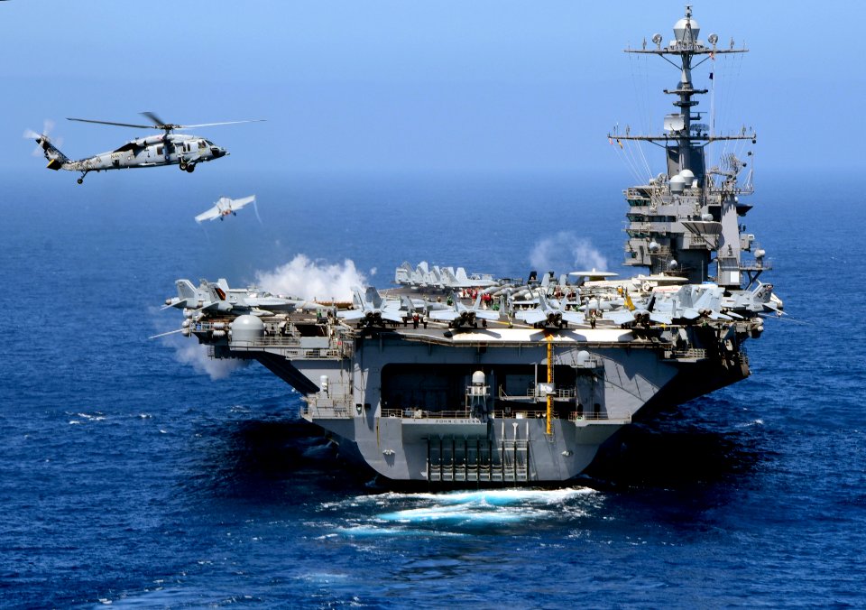 USS John C. Stennis conducts flight operations. (17552596462)