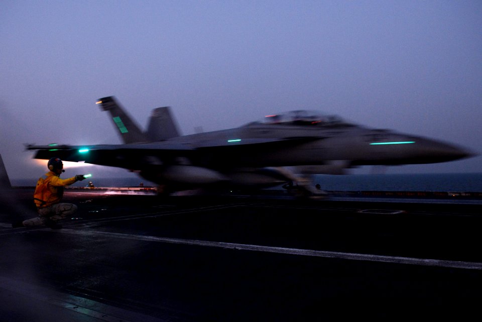 USS John C. Stennis conducts flight operations. (8426256217)