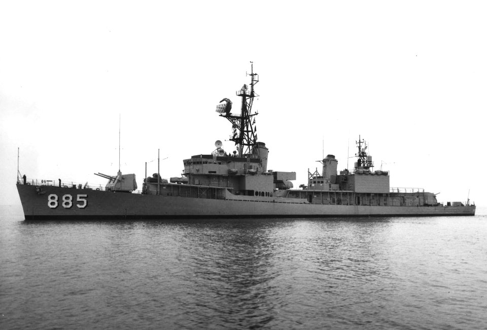 USS John R. Craig (DD-885) at sea, in 1963