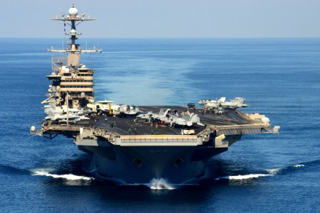 USS John C. Stennis transits the U.S. 5th Fleet area of responsibility. (8465580436)