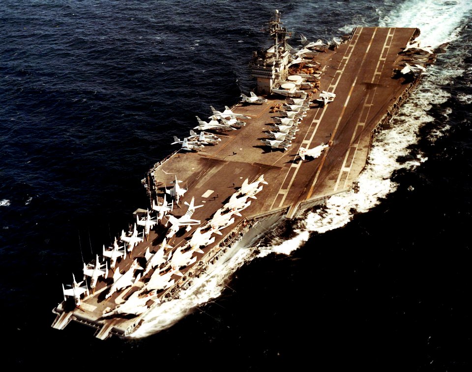 USS John F. Kennedy (CVA-67) underway c1970