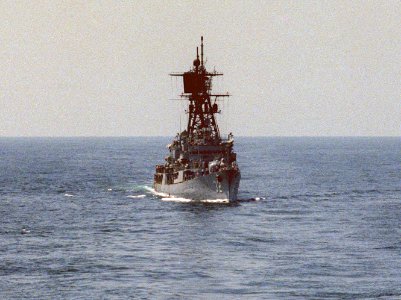 USS John Paul Jones (DDG-32) starboard bow view