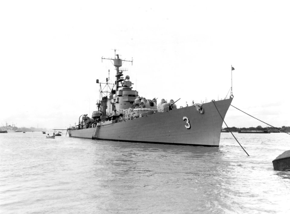 USS John S. McCain (DL-3) at Calcutta in 1959