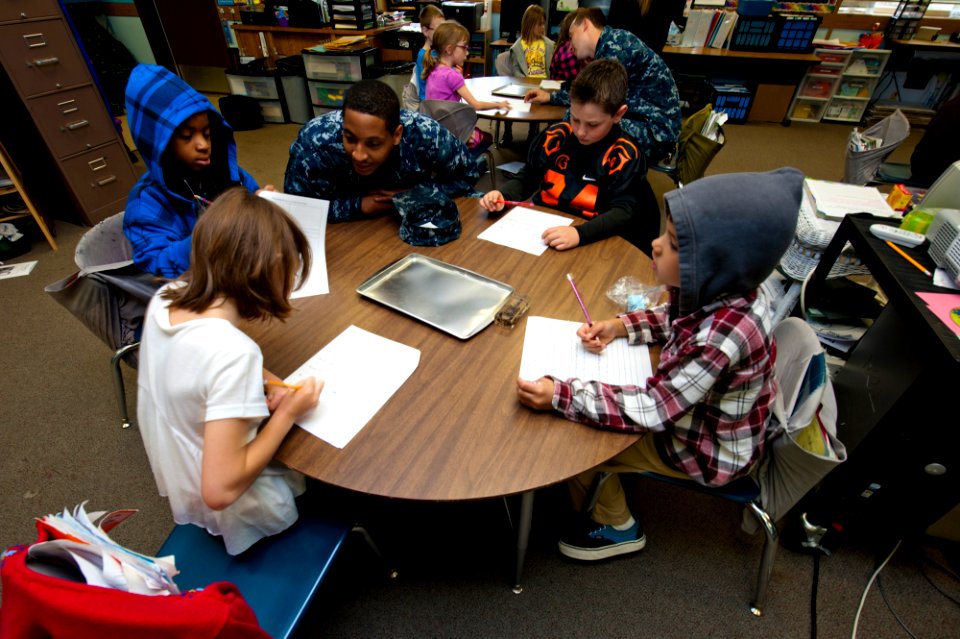 USS John C. Stennis sailors perform community service at school 120607-N-OY799-008
