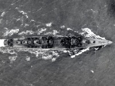 USS John D. Henley (DD-553) aerial view in early 1944