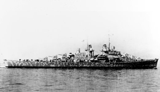 USS Juneau (CL-52) underway in February 1942