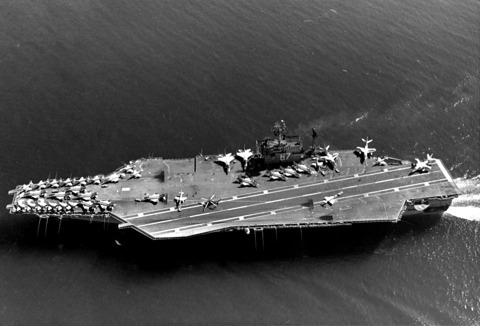 USS John F. Kennedy (CVA-67) underway in December 1968