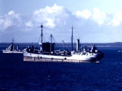 USS Kanawha (AO-1) at anchor off Tongatabu, 21 July 1942 (80-G-K-526)