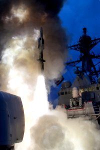 USS John Paul Jones (DDG-53) launches RIM-174 June 2014
