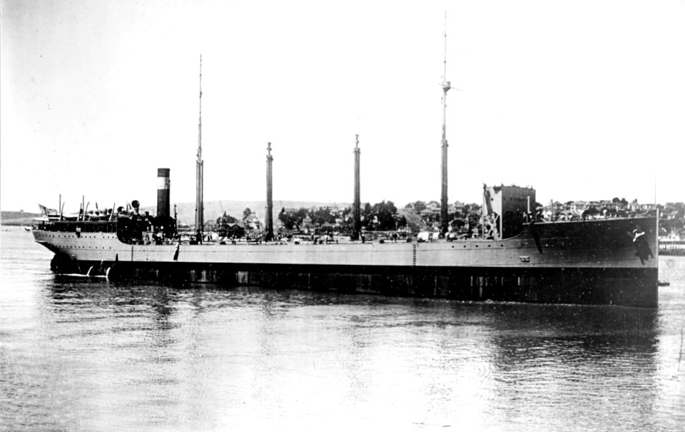 USS Kanawha (AO-1) off Mare Island on 23 June 1915
