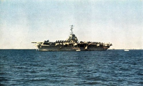 USS Kearsarge (CVA-33) at anchor c1956