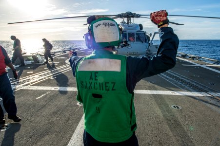 USS Kauffman flight quarters 150113-N-IG780-349