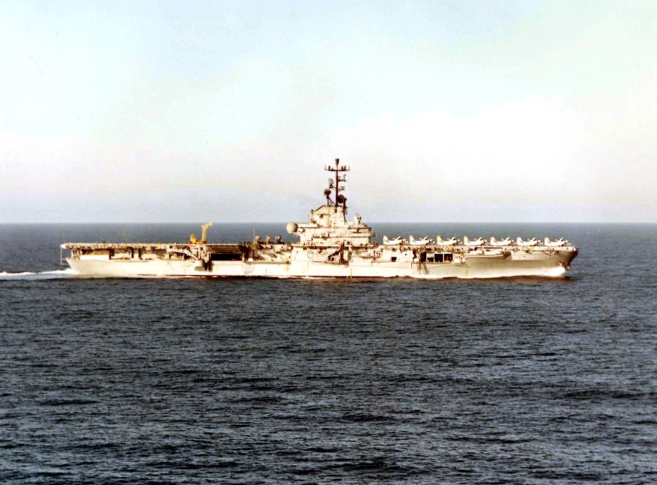 USS Kearsarge (CVS-33) underway on 12 March 1968 (NNAM.1996.488.198.017)