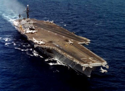 USS Kitty Hawk (CVA-63) launches A4D-2N c1962