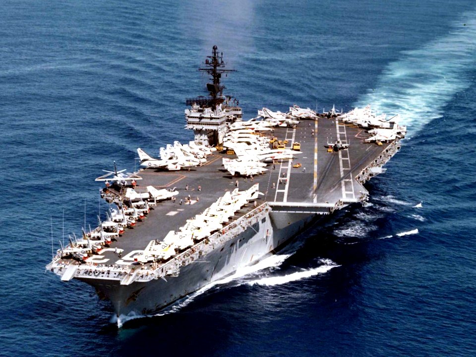 USS Kitty Hawk (CVA-63) underway in the Western Pacific on 29 November 1970 (NNAM.1996.488.104.069)