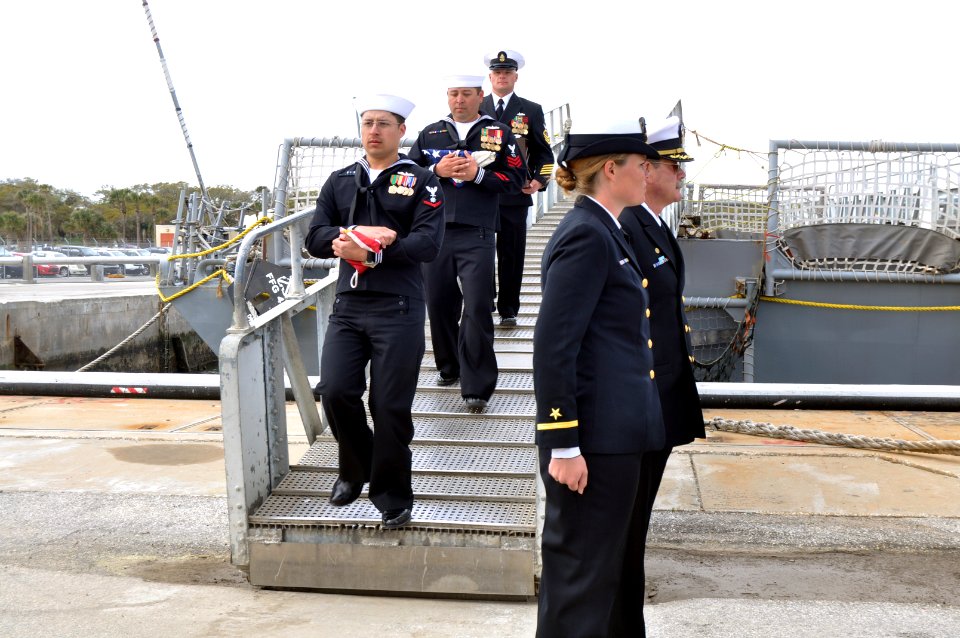 USS Klakring decommissioned 130322-N-WA189-082