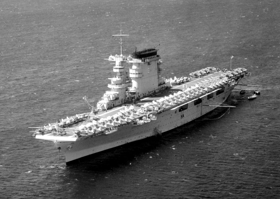 USS Lexington (CV-2) at anchor 1938