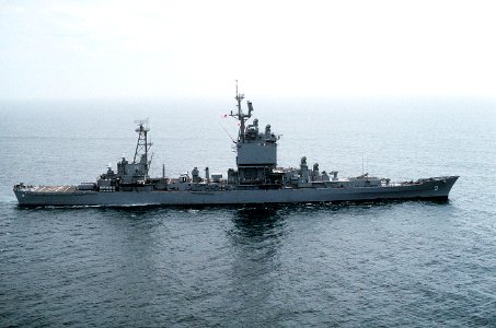 USS Long Beach (CGN-9) stbd beam view