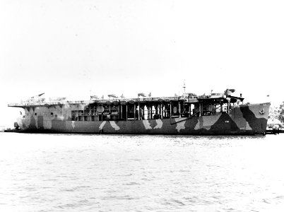 USS Long Island (AVG-1) at Pearl Harbor, Hawaii, on 17 July 1942 (80-G-73390)