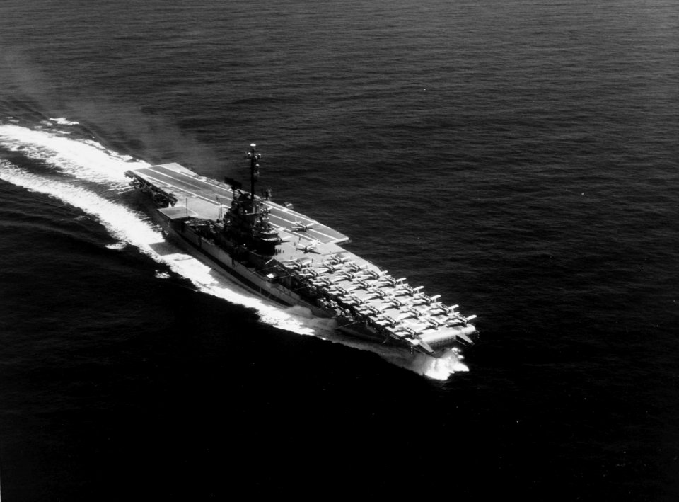 USS Lexington (CVS-16) underway on 15 July 1963