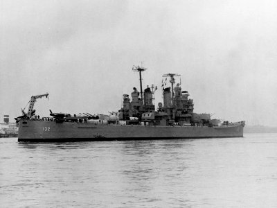 USS Macon (CA-132) at Boston in 1959