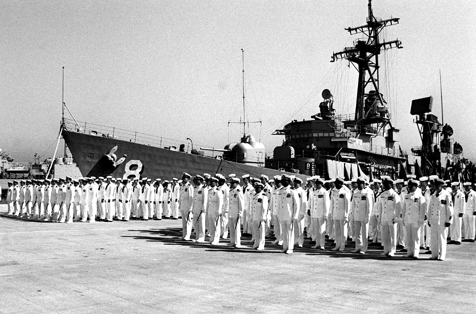 USS Lynde McCormick (DDG-8) decommissioning at San Diego 1991