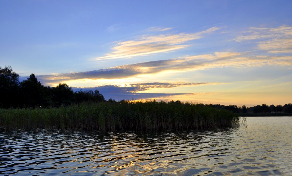 Panoramic sky sunset