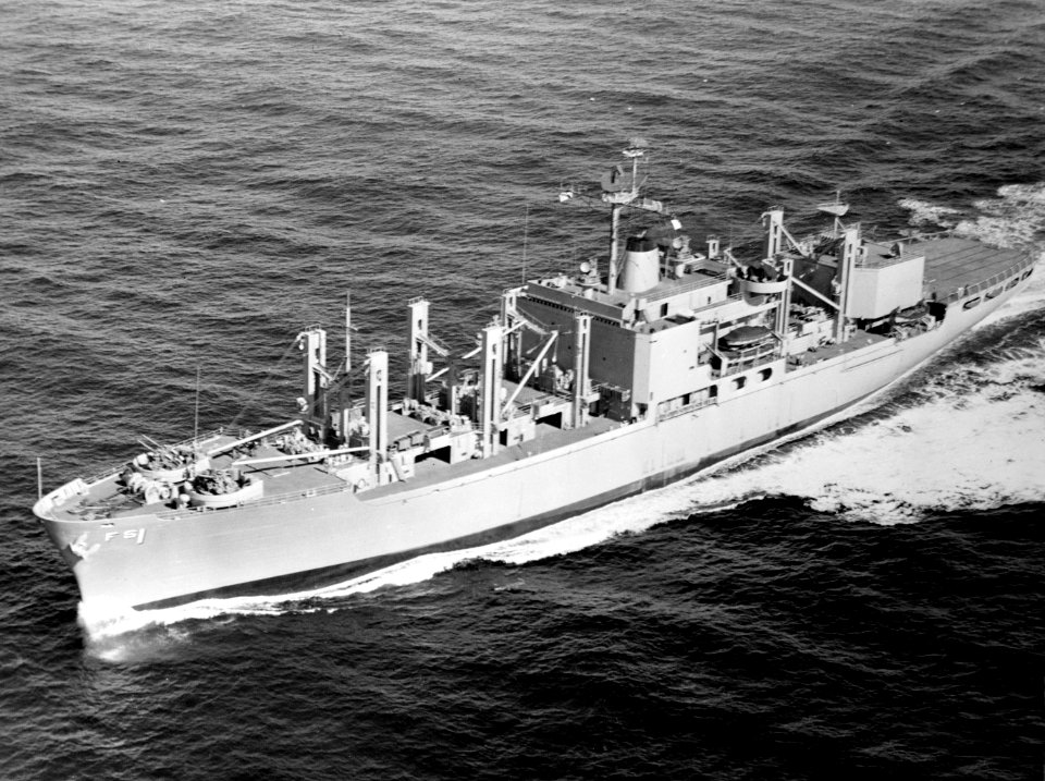 USS Mars (AFS-1) underway on 25 November 1963