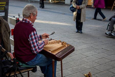 Street music zither musical instrument