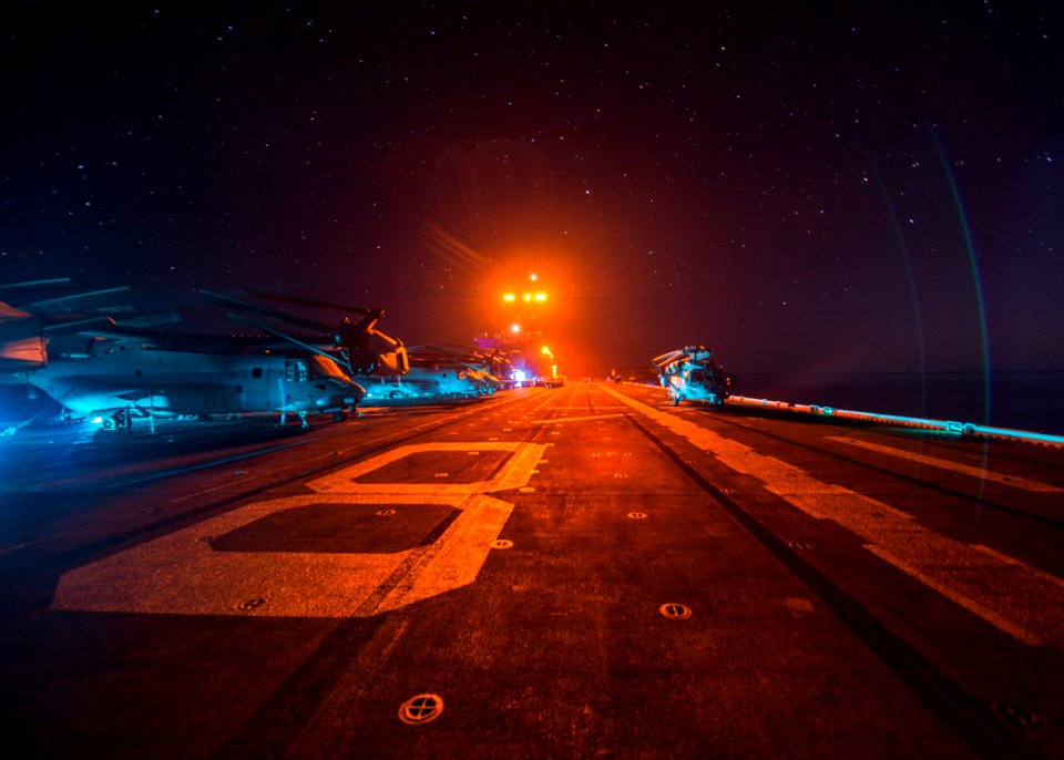 USS Makin Island transits the Gulf of Aden. (31279173704)