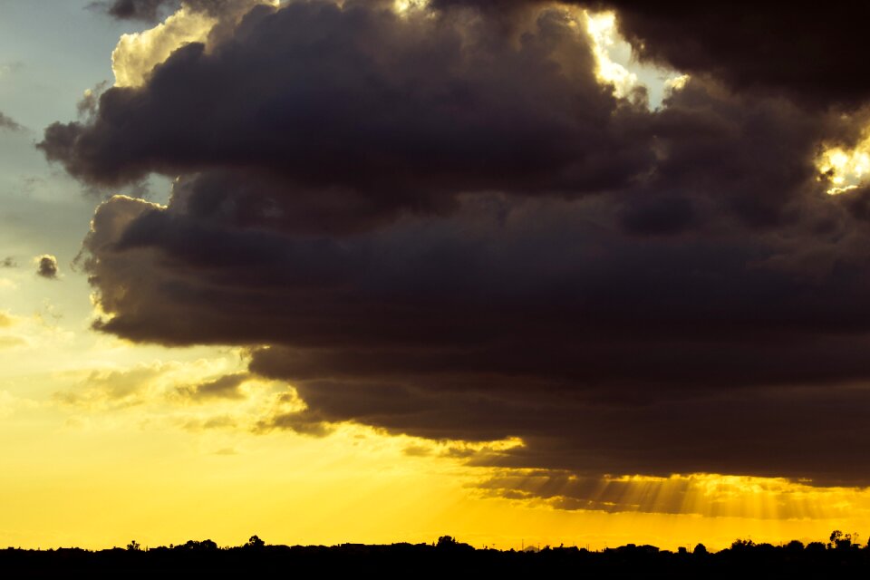 Stormy weather dark nature photo