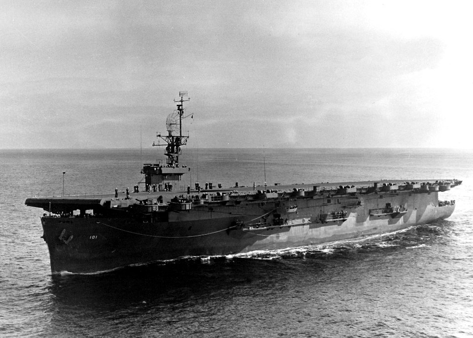 USS Matanikau (CVE-101) in July 1944