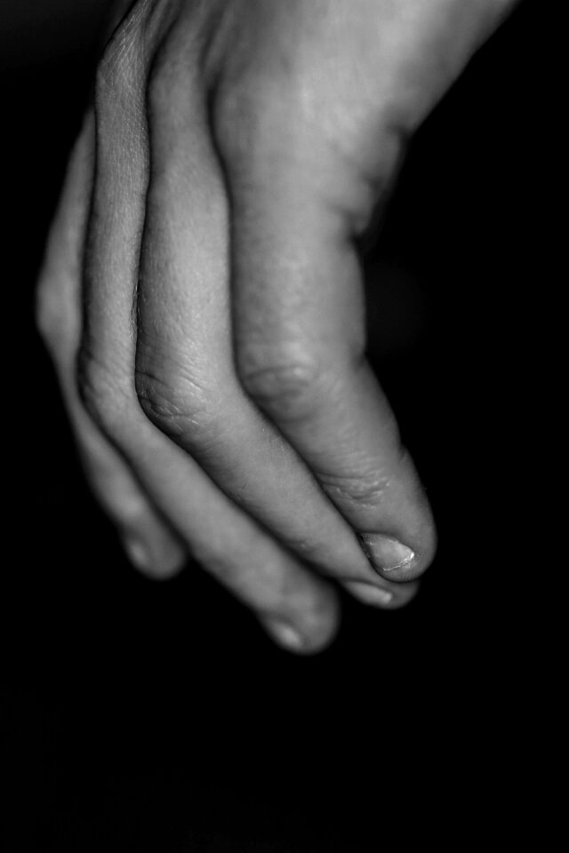 Fingers black and white male