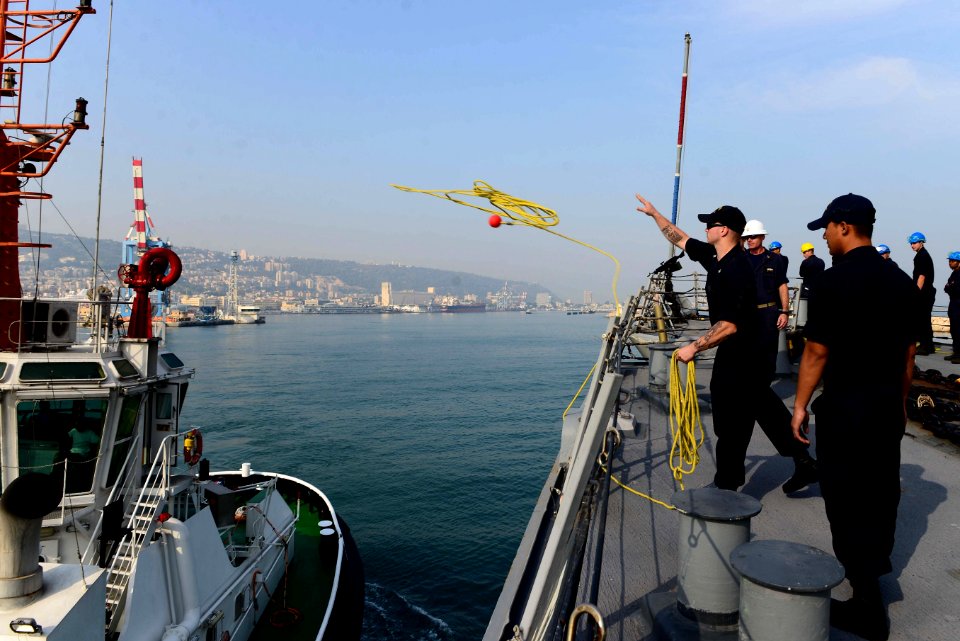 USS McFaul in Haifa, October 2015. 151019-N-HQ940-170 (22373270011)