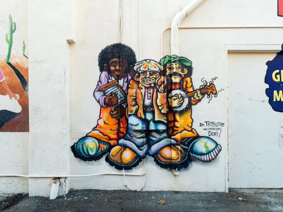 Painting graffiti public