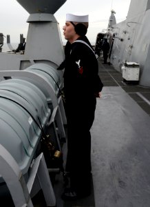 USS Mesa Verde departure 140208-N-HB951-088