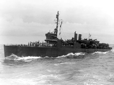 USS McKean (APD-5) en route to Guadalcanal in August 1942